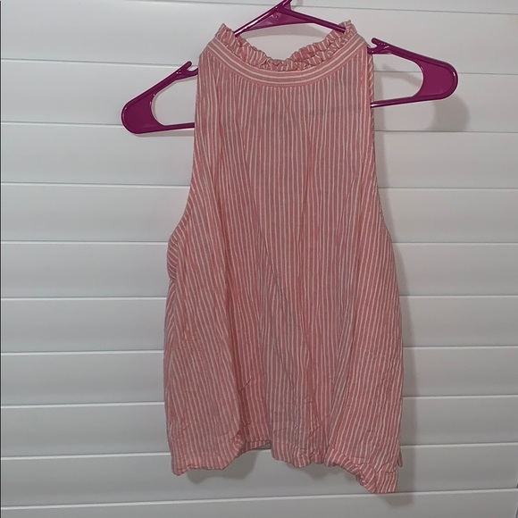 pink halter top blouse - Picture 1 of 3